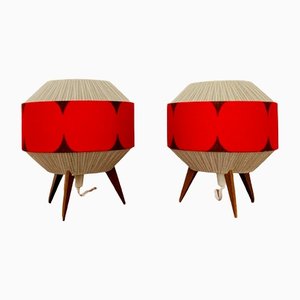Sisal Table Lamps From Temde, 1960s, Set of 2