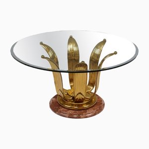 Vintage Regency Hollywood Coffee Table in Art Deco Style
