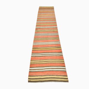 Alfombra de pasillo Kilim vintage