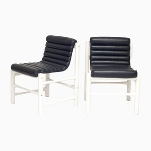 Set of Leatherette Chairs, Italy, 1970s