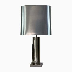 Table Lamp in Stainless Steel from Maison Charles, 1970