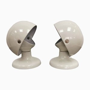Junker Shaded Table Lamp by Afra & Tobia Scarpa for Flos, 1970s, Set of 2