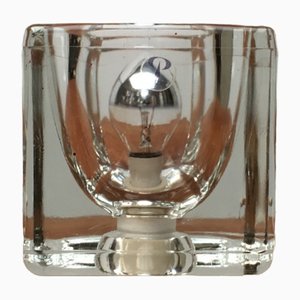 Deutsche Vintage TA 14 Cube Tischlampe aus Glas von Peill & Putzler, 1970er