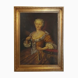 After E.Frattini, Portrait of a Lady, English School, 2005, Oil on Canvas, Framed