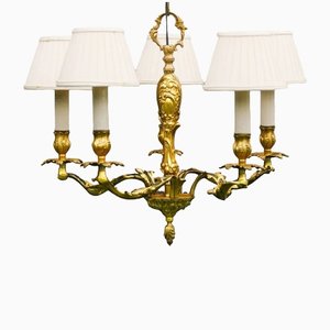 Gilded Antique Chandelier in Rococo Style ~1910 From Germany