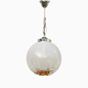 Murano Glass Ceiling Light Sphere from Mazzega
