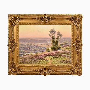 Didier Pouget, Landscape Painting of Creuse Valley, 1922, Oil on Canvas, Framed