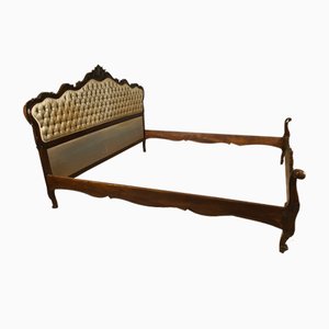 Baroque Double Bed Frame in Walnut
