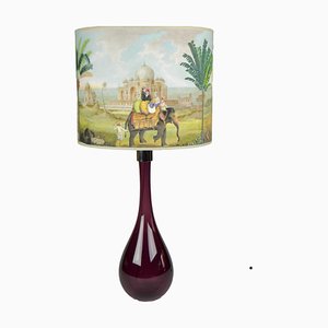 Lámpara de mesa de Murano con Paramume Discovering India