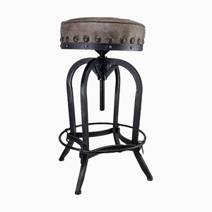 Tabouret Vintage Industriel avec Siège Pivotant