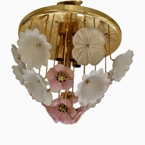 Flower Ibiscus Sconce from Barovier & Toso, 1970s