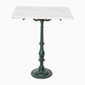 Marble and Cast Iron Outdoor Table