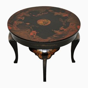 Vintage Red Chinoiserie Coffee Table