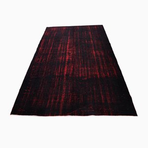 Tapis Vintage Noir et Rouge