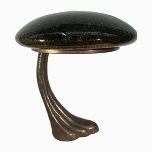 Art Deco Murano Bubble Glass Mushroom Lamp