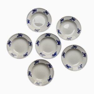 Art Déco Soup Plates from Nelly, Set of 6