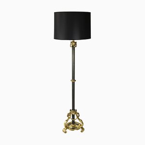 French Brass Floor Lamp