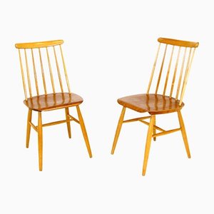 Schwedische Pinnstol Stühle, 1960er, 2er Set