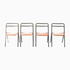 Folding Chairs by Giorgio Cattelan for Cidue, Italy, 1970s, Set of 4
