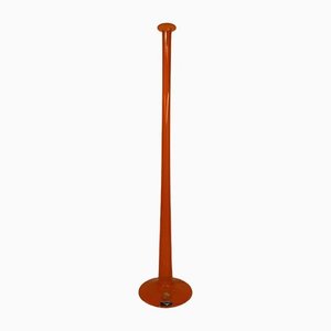 Huge Orange Art Glass Luciano Vistosi MuranoCandlestick
