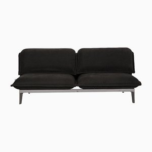 Gray Nova Fabric Two-Seater Couch with Function by Rolf Benz