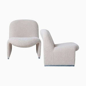 Boucle Nimbus Dedar Alky Chairs by Piretti for Castelli / Anonima Castelli