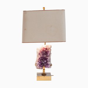 Amethyst Tischlampe von Willy Daro, Belgien, 1970er