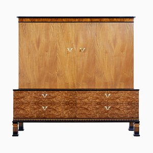 Art Deco Elm and Burr Sideboard by Erik Chambert