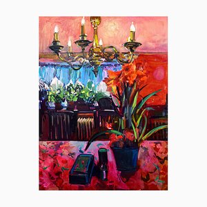 Impressionist Artist, Holiday Glow, 2021, Oil on Canvas
