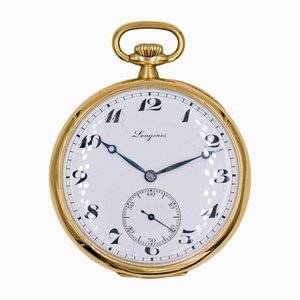 18K Gold Pocket Watch from Longines, 1928