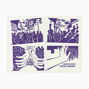 Black Cat Collective, Liberation of Puerto Rico Panel 2 (Purple), 1989, Siebdruck