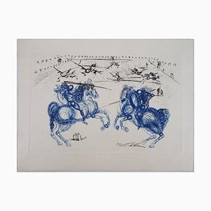 Salvador Dali, The Blue Riders, Engraving
