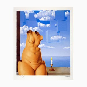 After René Magritte, Delusions of Grandeur II, Lithograph