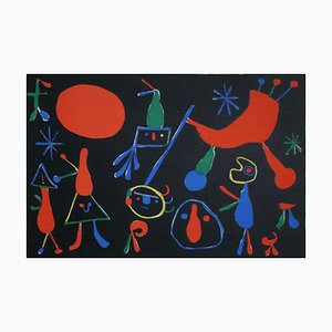 Nach Joan Miro, Figuren und Figuren, 1949, Lithographie