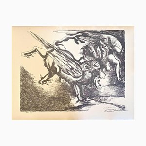Ossip Zadkine, The Labors of Hercules, Fight Against the Hydra of Lerna, Lithographie