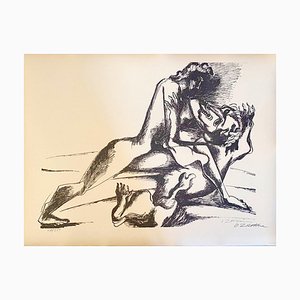 Ossip Zadkine, The Labors of Hercules, Fight Against the Nemean Lion, Lithograph