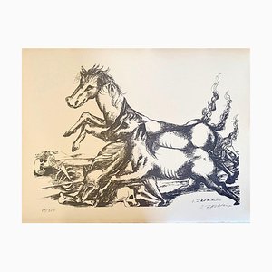 Ossip Zadkine, The Labors of Hercules, The Mares of Diomedes, Lithograph