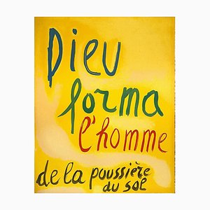 André Lanskoy, God Formed Man From the Dust of the Ground, Original Lithograph