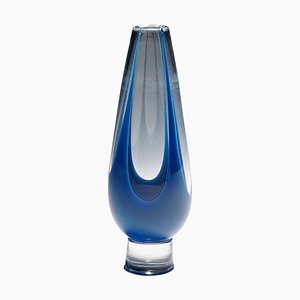 Vintage Art Glass Vase by Vicke Lindstrand for Kosta, 1950s