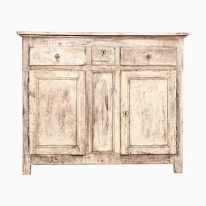 Antique French Provincial Buffet in Painted Fruitwood
