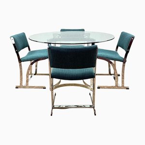 Dining Table and Chairs from Merrow Associates, Set of 5