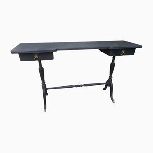 Vintage French Ebonised Console Table