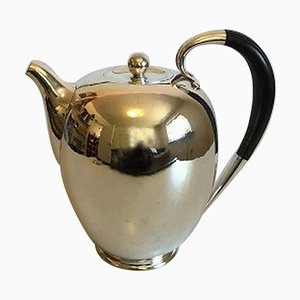 No. 787 Coffee Pot in Sterling Silver with Handle in Black Wood from Georg Jensen