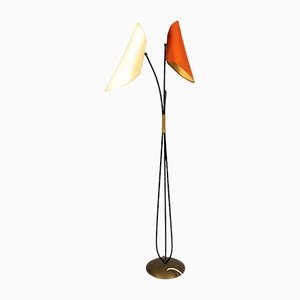Floor Lamp with Bag Lampshades, Germany, 1950s