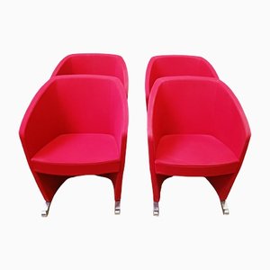 Styl Convertible Chair with Red Fabric