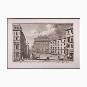 Giuseppe Vasi, Collegio Clementino, Etching, Late 18th-Century