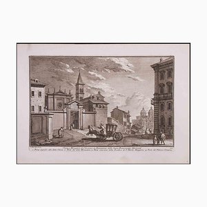 Giuseppe Vasi, Chiesa e Monastero di S. Lorenzo, Etching, Late 18th-Century