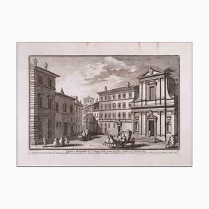 Giuseppe Vasi, Chiesa e Monastero di S. Chiara, Etching, Late 18th-Century