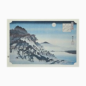 After Utagawa Hiroshige, The Full-Moon, Eight Scenic Spots in Oomi, Mid 20th-Century