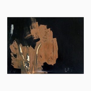 Black Horn, 2020, óleo sobre lienzo, enmarcado